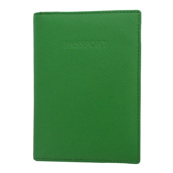 Passport holder in leather